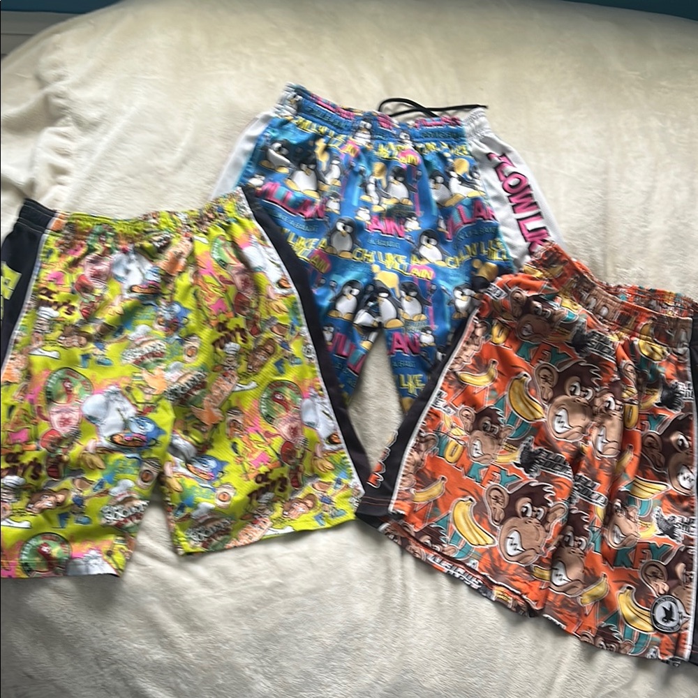 Colorful Cartoon Print Lacrosse Short Bundle